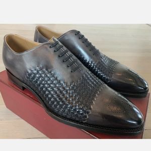 Bally Scalfor Gray Scribe Goodyear Welted Shoes